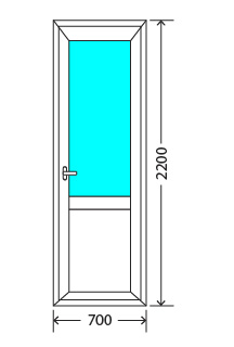 Балконный блок: дверь Exprof XS-358 32мм Нахабино