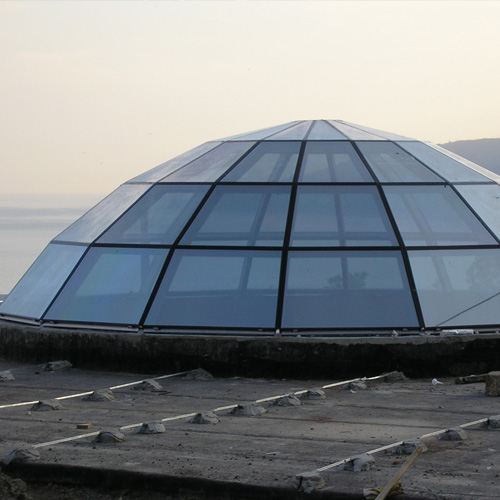 Ремонт стеклянного купола Нахабино