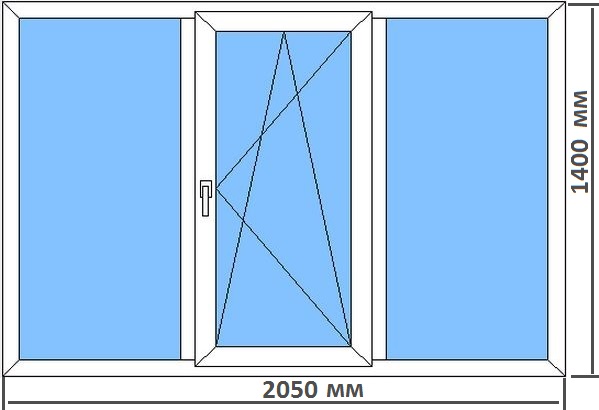 Стандартные размеры пластиковых окон в типовых домах Нахабино